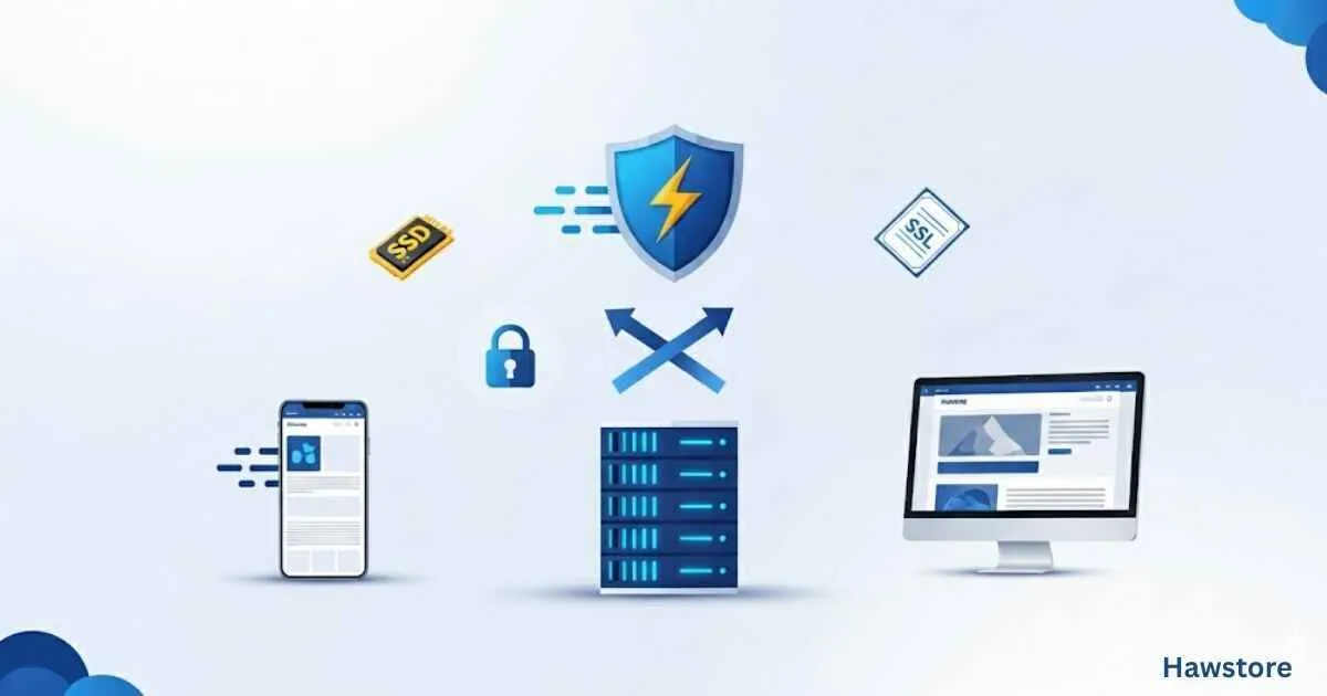 مقارنة بين أنواع استضافة المواقع المشتركة والسحابية والخوادم الافتراضية من حيث السرعة والأمان